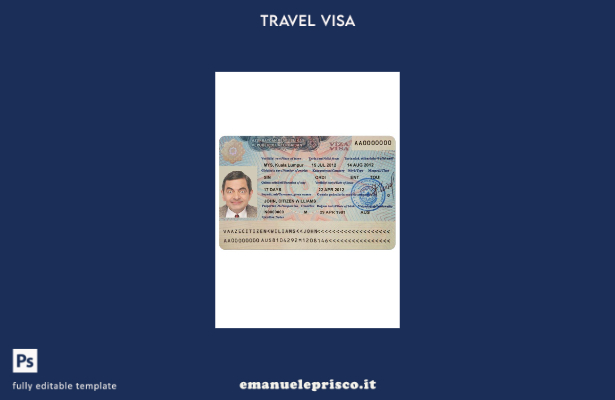 modello di visto per l'Azerbaigian in stile verificato