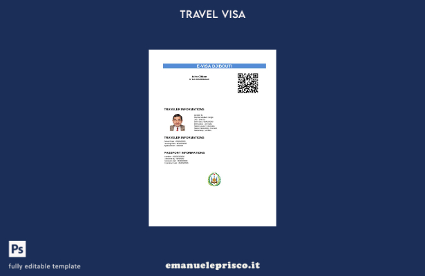stile verificato Gibuti e visto in modello Word e Pdf