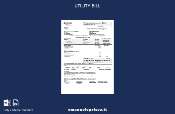 modello di bolletta elettrica USA Louisiana AEP (Southwestern Electric Power Com