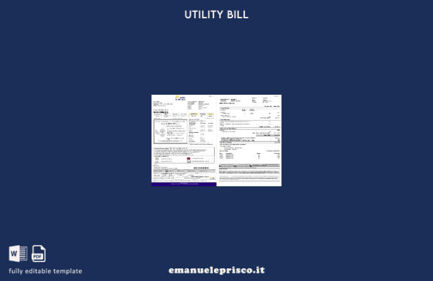 modello di pagine di bollette mobili India Tata Indicom in stile verificato