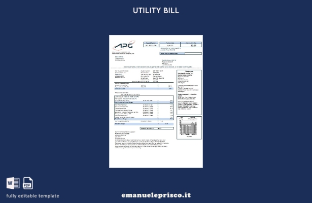 stile verificato Austria Modello word di bolletta delle utenze austriache Power