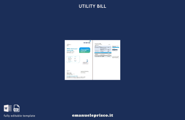 stile verificato Bolletta delle utenze del Regno Unito British Gas (pagine), mod