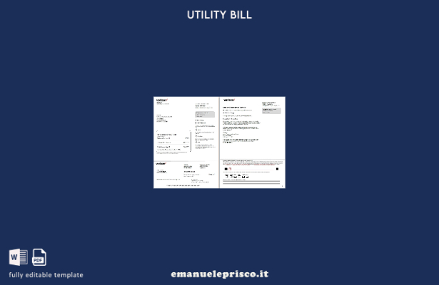 stile verificato Modello di bolletta delle utenze USA New Jersey Verizon