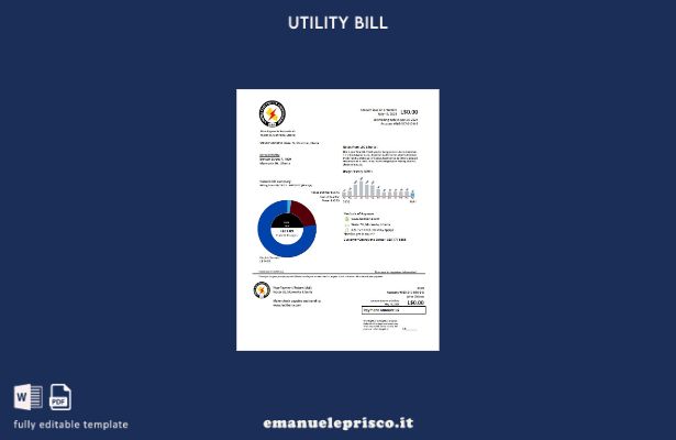 stile verificato Modello di bolletta delle utenze della Liberia Electricity Corp