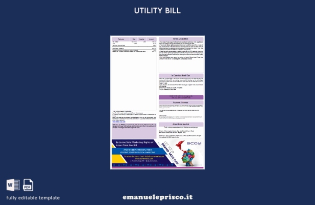 stile verificato Pagine di parole della bolletta del gas India Adani, modello 1